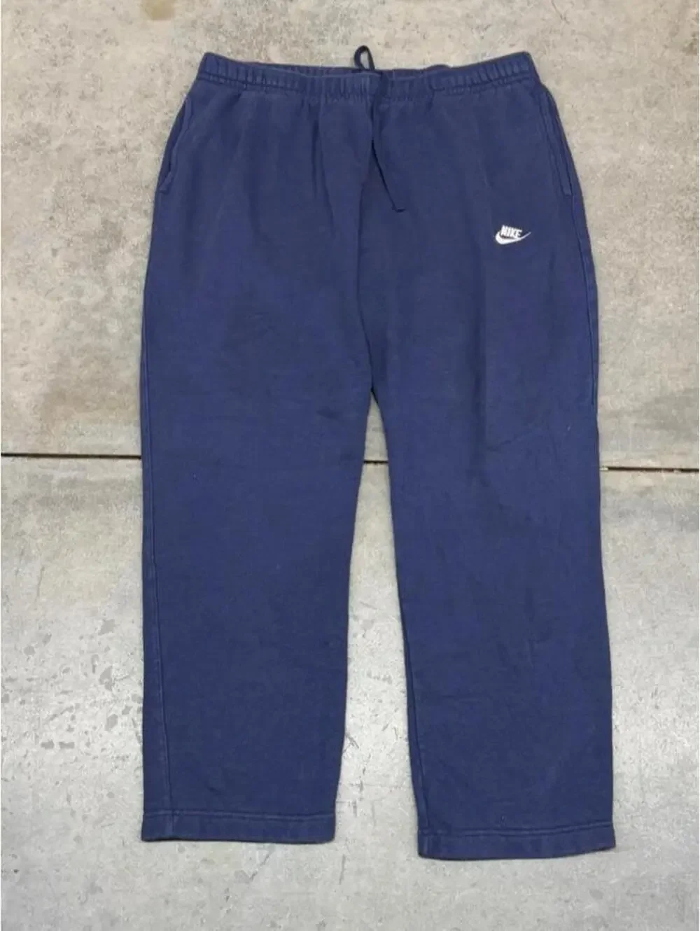 vintage nike navy blue relaxed baggy fit sweatpants size xxl